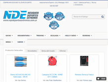Tablet Screenshot of nqndeportesextremos.com.ar